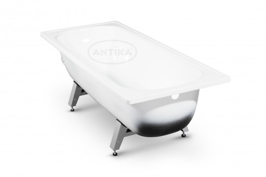 ВАННА СТАЛЬНАЯ ЭМАЛИР ANTIKA 1,3*70*40 Белая орхидея с подст