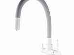 PL4461-8/3 Смеситель для кухни с подключением фильтра питьевой воды,белый/серый