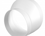 Соединитель эксцентриковый круглого воздуховода с круглым пластик D100/125 1012.5РЭП