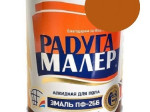 Эмаль ПФ-266 д/пола ЖЕЛТО-КОРИЧНЕВАЯ 0,9кг Радугамалер