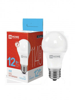Лампа светодиодная LED-A60-VC 12Вт 230В Е27 6500К 1140Лм IN НОМЕ