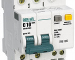 Выключатель автоматический дифференциального тока 2п С 10А 30мА тип АС 4.5кА ДИФ-101 4.5мод. SchE 15002DEK