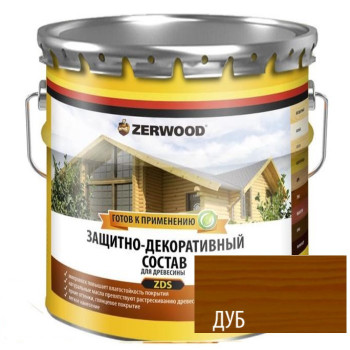 Защит-дек.состав ZDS на алк.лаке 10л дуб ЗЕРВУД 4650100026378 Защит-дек.состав ZDS на алк.лаке 10л дуб ЗЕРВУД 4650100026378