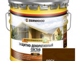 Защит-дек.состав ZDS на алк.лаке 10л орех ЗЕРВУД 4650100026408
