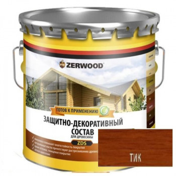 Защит-дек.состав ZDS на алк.лаке 10л тик ЗЕРВУД 4650100026385 Защит-дек.состав ZDS на алк.лаке 10л тик ЗЕРВУД 4650100026385