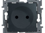 Механизм розетки 1-м СП Etika 16А IP31 250В 2P без заземл. защ. шторки немецк. станд. винт. клем ант