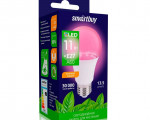 Smartbuy FITO св/д лампа для растений Е27 11W фито прозр. кр-синий 13,5 мкмоль/с SBL-A60-11-fito-E27
