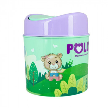 КОНТЕЙНЕР ДЛЯ МУСОРА 1,0Л НАСТОЛЬНЫЙ POLLY 115*115*140