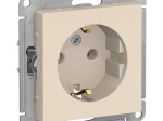 Механизм розетки 1-м СП AtlasDesign 16А IP20 с заземл. бежевый SchE Механизм розетки 1-м СП AtlasDesign 16А IP20 с заземл. бежевый SchE