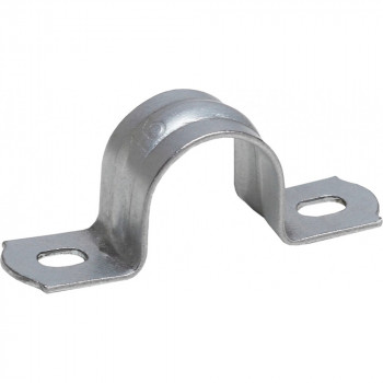 EKF Скоба метал, оцинк. сталь двухлапковая d 19-20 мм (100шт.) EKF PROxima