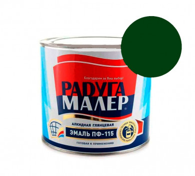 Эмаль ПФ-115 ПАРИЖСКАЯ ЗЕЛЕНЬ 1,9кг (6шт) ГОСТ 6465-76 Радугамалер
