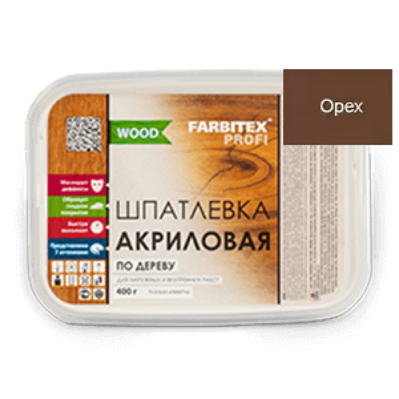 Шпатлевка FARBITEX профи Wood акриловая по дереву. Шпатлевка акриловая по дереву орех (0,4кг/0,25л) FARBITEX профи good for Wood. Шпатлевка FARBITEX акриловая. Шпатлевка FARBITEX профи Wood орех.