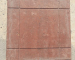 ПЛИТКА полимерно-песчаная тротуарная красная 500*500*50 1м2-4шт