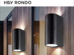 Светильник уличный двусторонний НБУ RONDO-2xGU10-BL алюминиевый под лампу 2xGU10 черный IP65 IN НОМЕ