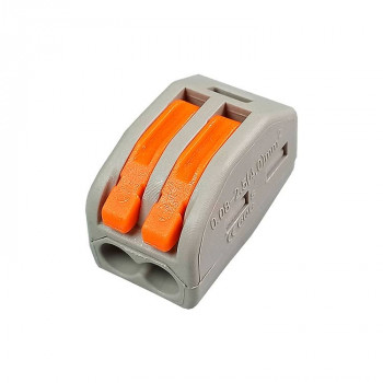 WAGO Клеммная колодка без винтов 2*(0,08-4/2,5) кв.мм 222-412