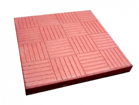 ТРОТ. ПЛИТКА ПАРКЕТ 300*300*30 красная 1м2-11шт. 5,3кг