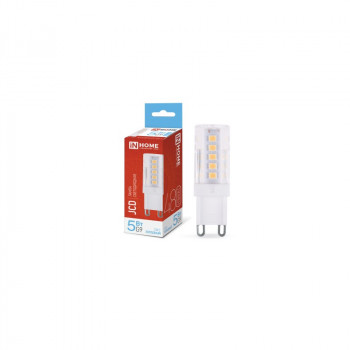 Лампа светодиодная LED-JCD 5Вт 230В G9 6500К 480Лм IN НОМЕ