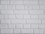 Панель ПВХ Кирпич Ретро белый 0,4