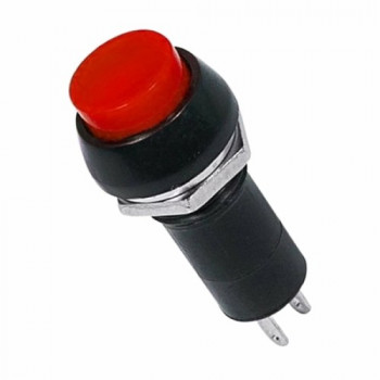 Выключатель-кнопка 250V 1А (2с) ON-OFF красная (PBS-11A) REXANT