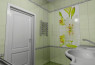 Панель ПВХ 3D Мадлен Грин Фон 2700*250мм  NOVITA