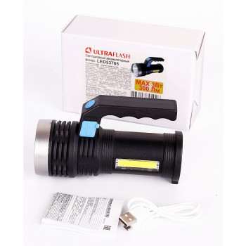Ultraflash LED 53765 (фонарь акк 4В, черн., 2LED, 3 Вт, 4 реж, USB, бокс са) Ultraflash LED 53765 (фонарь акк 4В, черн., 2LED, 3 Вт, 4 реж, USB, бокс са)