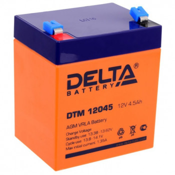 Аккумулятор 12В 4.5А.ч Delta DTM 12045