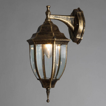 ARTELAMP св-к уличный/садовый бра 1x60W Е27 160x180x360 прозрачный/черно-золотой PEGASUS А3151AL-1BN ARTELAMP св-к уличный/садовый бра 1x60W Е27 160x180x360 прозрачный/черно-золотой PEGASUS А3151AL-1BN