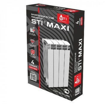 Радиатор BIMETAL STI MAXI 500/100 4 сек.