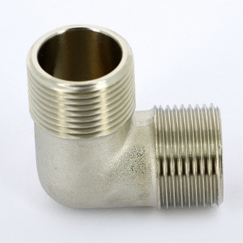 Угольник 3/4" н-н никелированный