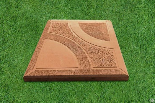 ТРОТ. ПЛИТКА КВАДРАТ КРУГ 250*250*2,5 коричн. 1м2-16шт. 3кг ТРОТ. ПЛИТКА КВАДРАТ КРУГ 250*250*2,5 коричн. 1м2-16шт. 3кг