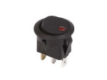 REXANT выкл. клавиш круглый 12V 16A(3c)ON OFF черн.с красн. инд. (RWB-215.MIRS-101Е) 36-2580