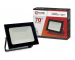 Прожектор светодиодный СДО-7 70Вт 230В 6500К IP65 черный IN НОМЕ Прожектор светодиодный СДО-7 70Вт 230В 6500К IP65 черный IN НОМЕ