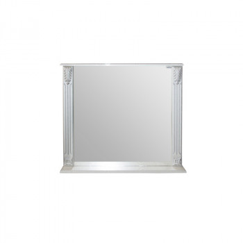 Зеркало "ЛЮДВИГ-80" патина серебро без подсветки (ПВХ)