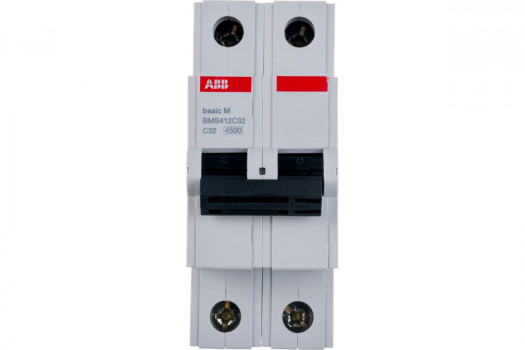 Выключатель автоматический модульный 2п С 32А 4.5кА Basic М BMS412C32 ABB 2CDS642041R0324 Выключатель автоматический модульный 2п С 32А 4.5кА Basic М BMS412C32 ABB 2CDS642041R0324