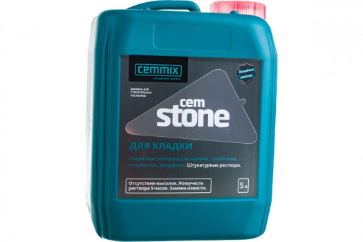 ДОБАВКА "CEMSTONE" ДЛЯ КЛАДОЧНЫХ РАСТВОРОВ 5 Л (1/128) "CEMMIX" ДОБАВКА "CEMSTONE" ДЛЯ КЛАДОЧНЫХ РАСТВОРОВ 5 Л (1/128) "CEMMIX"