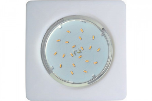Ecola GX53 5357 св-к Квадрат Легкий Белый 25x107 FW5357ECD