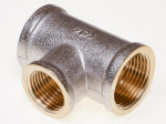 Тройник 3/4"х1/2"х3/4" никелированный