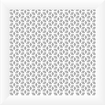 Экран для радиатора 60x60 см Илона белый
