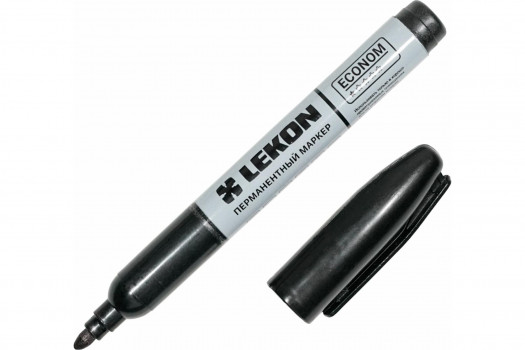 Маркер-краска LEKON ECONOM перманентный черный 012483