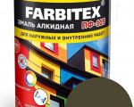 Эмаль алкидная ПФ-115 хаки (0.8 кг) FARBITEX