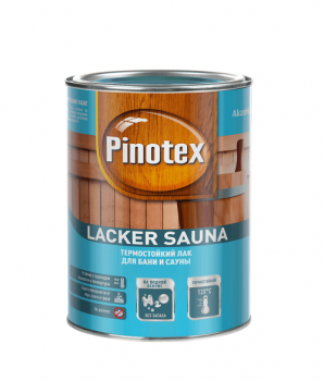 Лак для бань и саун PINOTEX LACKER SAUNA 20 полуматовый 1л