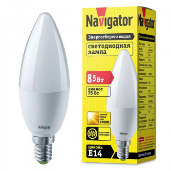 Лампа светодиодная 61 336 NLL-G45-8.5-230-2.7К-Е27 Navigator 61336