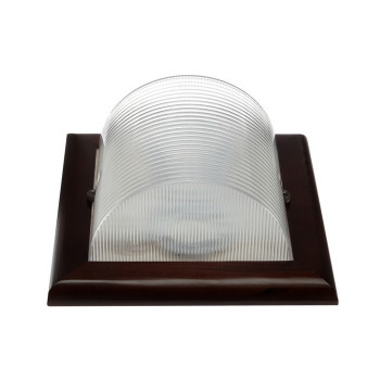 Ecola св-к накладной 2xGX53 дерево Орех Квадрат 245x100 IP65 НББ-03-60-022 TP53S2ECA