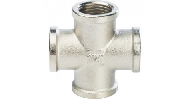 Крест 1/2"никелированный