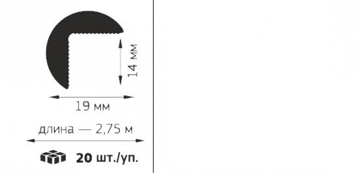 Профиль полукруглый уголок 3/4 ПВХ 19*19 белый 2,75м (20) Профиль полукруглый уголок 3/4 ПВХ 19*19 белый 2,75м (20)
