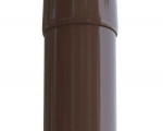 ТРУБА водосточная с муфтой ПВХ коричневая 3,м(Альта)