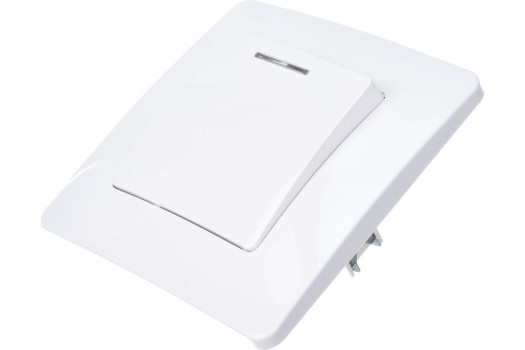 Выключатель 1-кл. СП Blanca 10А IP20 (сх. 1) 250В с подсветкой бел. SE BLNVS010111