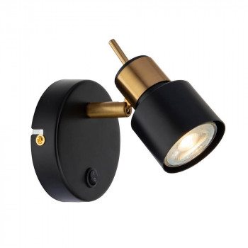 ARTELAMP Бра/спот GU10 50W 150x140 черн./мет., АLMАСН А1906АР-1ВК