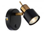 ARTELAMP Бра/спот GU10 50W 150x140 черн./мет., АLMАСН А1906АР-1ВК