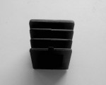 Заглушка пластиковая внутренняя квадратная 30x30мм, чёрная